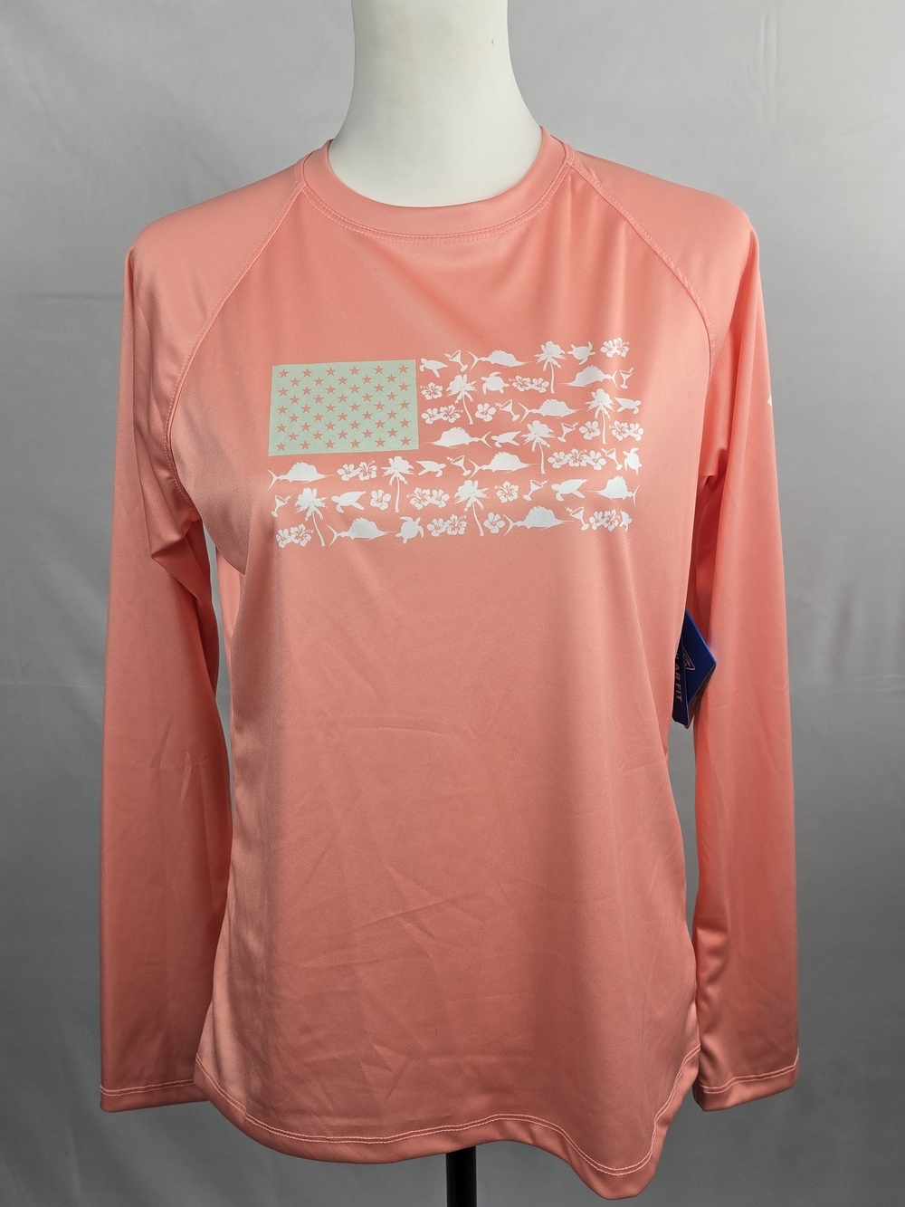NWT Columbia Women's Tidal Sands Long Sleeve Graphic Tee Size Medium
